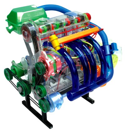 桑塔納發(fā)動機模型